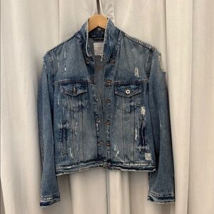 Denim Distressed Jacket